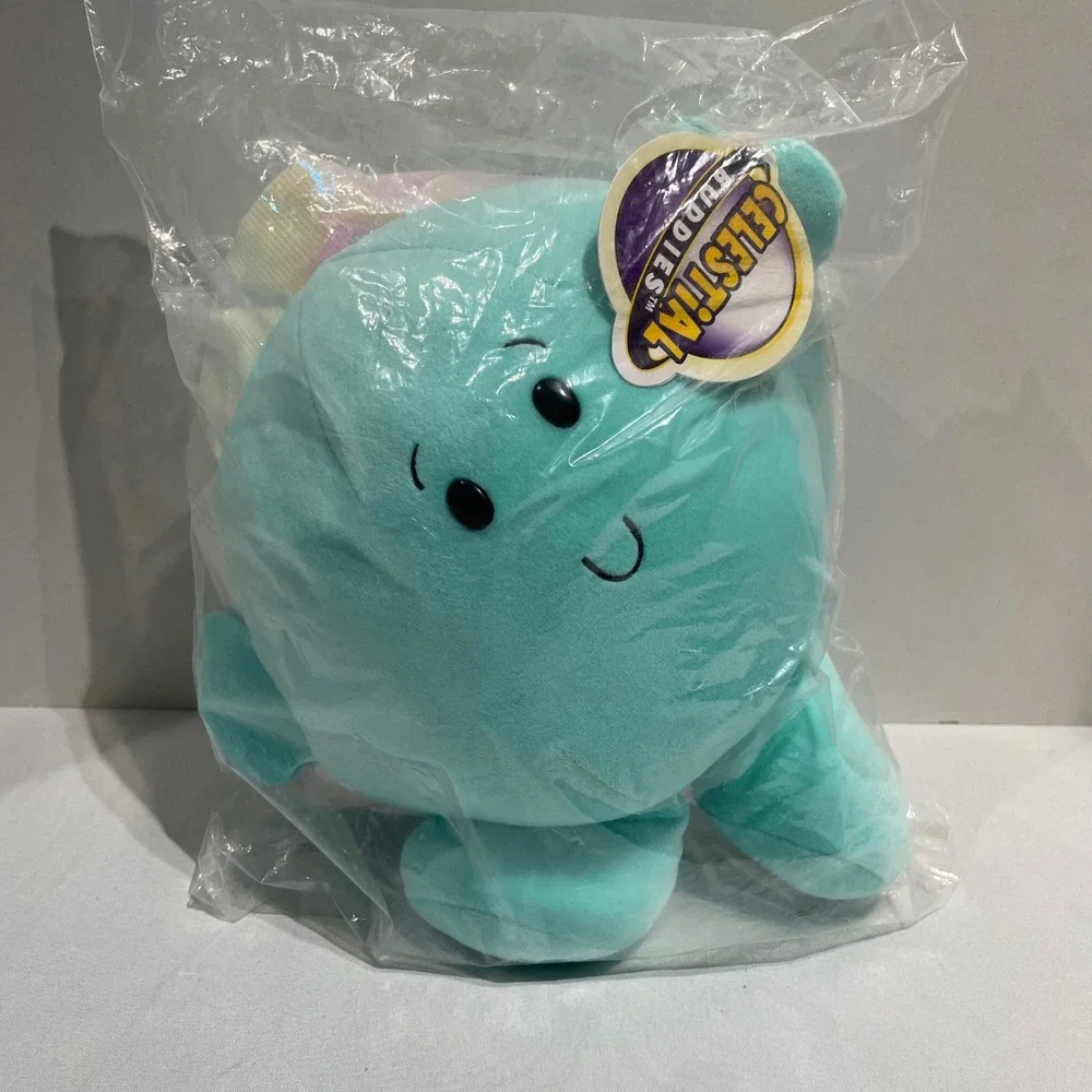 Celestial Buddies Uranus Planet Plush Soft Space‎ Toy Teal Blue New With Tags